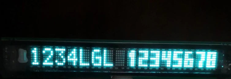 8 Bit 16-Bit Dot Matrix Board VFD Module Screen Graphical Lattice for Arduino C51 STM32 Microcontroller VFD Fluorescent Display