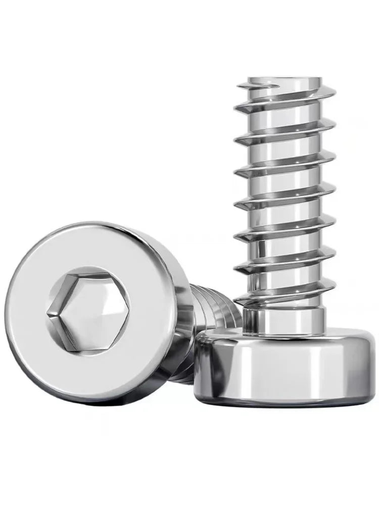 304 Stainless Steel Hexagon Socket Cap Head Flat Tail Self-tapping Screws
