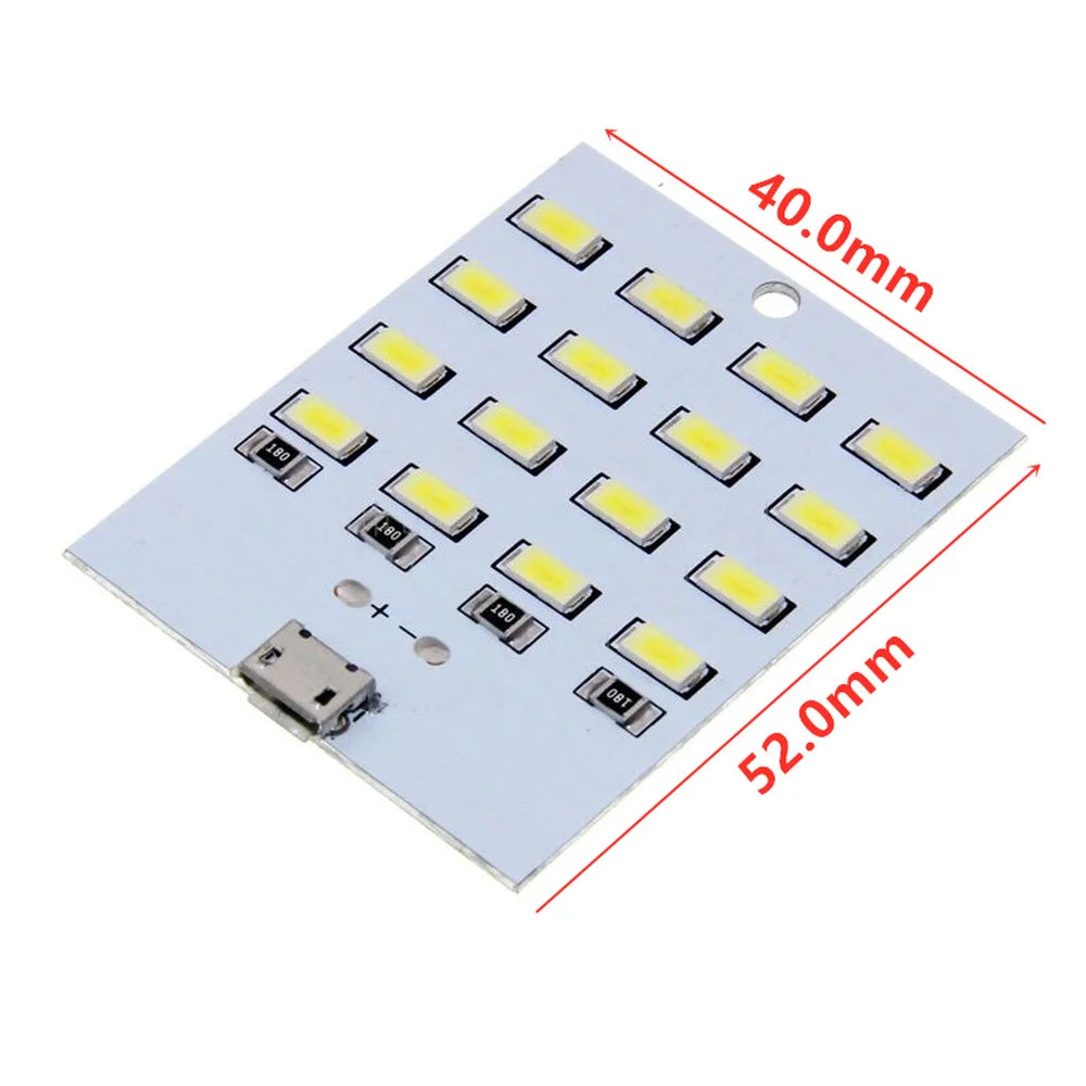 SMD 5V 430mA~470mA White Mirco USB 5730 LED Lighting Panel