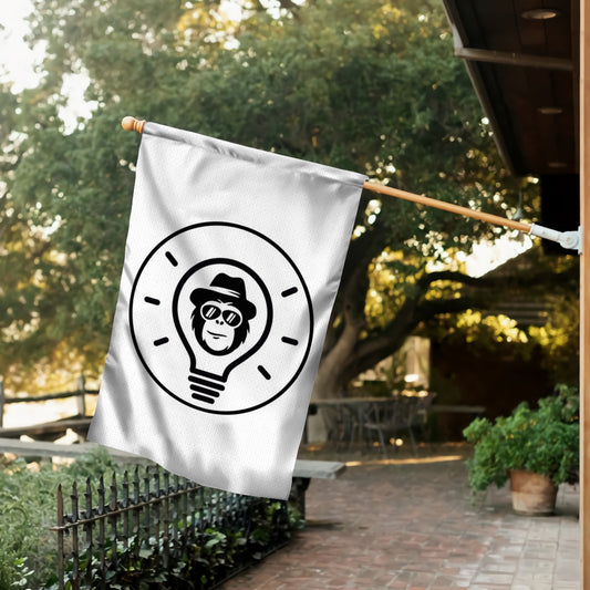 Enlightened Monkey House Flag