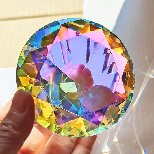 30-80mm Crystal Diamond Paperweight Decorative Rainbow Maker Prism