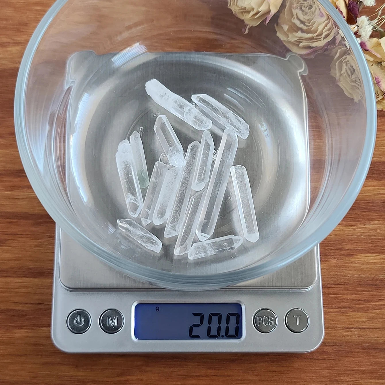 Small Quartz Points, 0.25" - 1.25"/0.64cm - 3.17cm Raw Needle Matchstick Clear Crystals