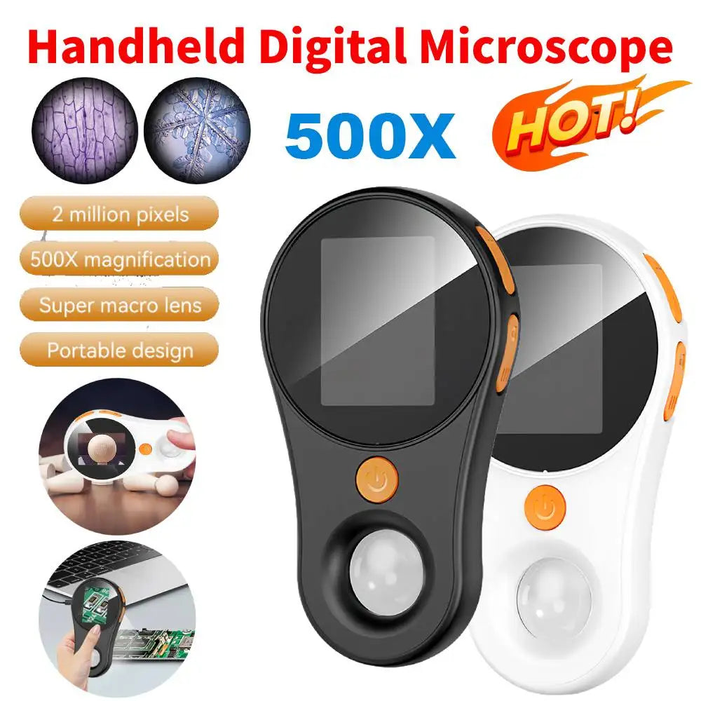 500X Magnification Handheld Digital Microscope Electronic Coin Magnifier Magnifier Magnifying Glass