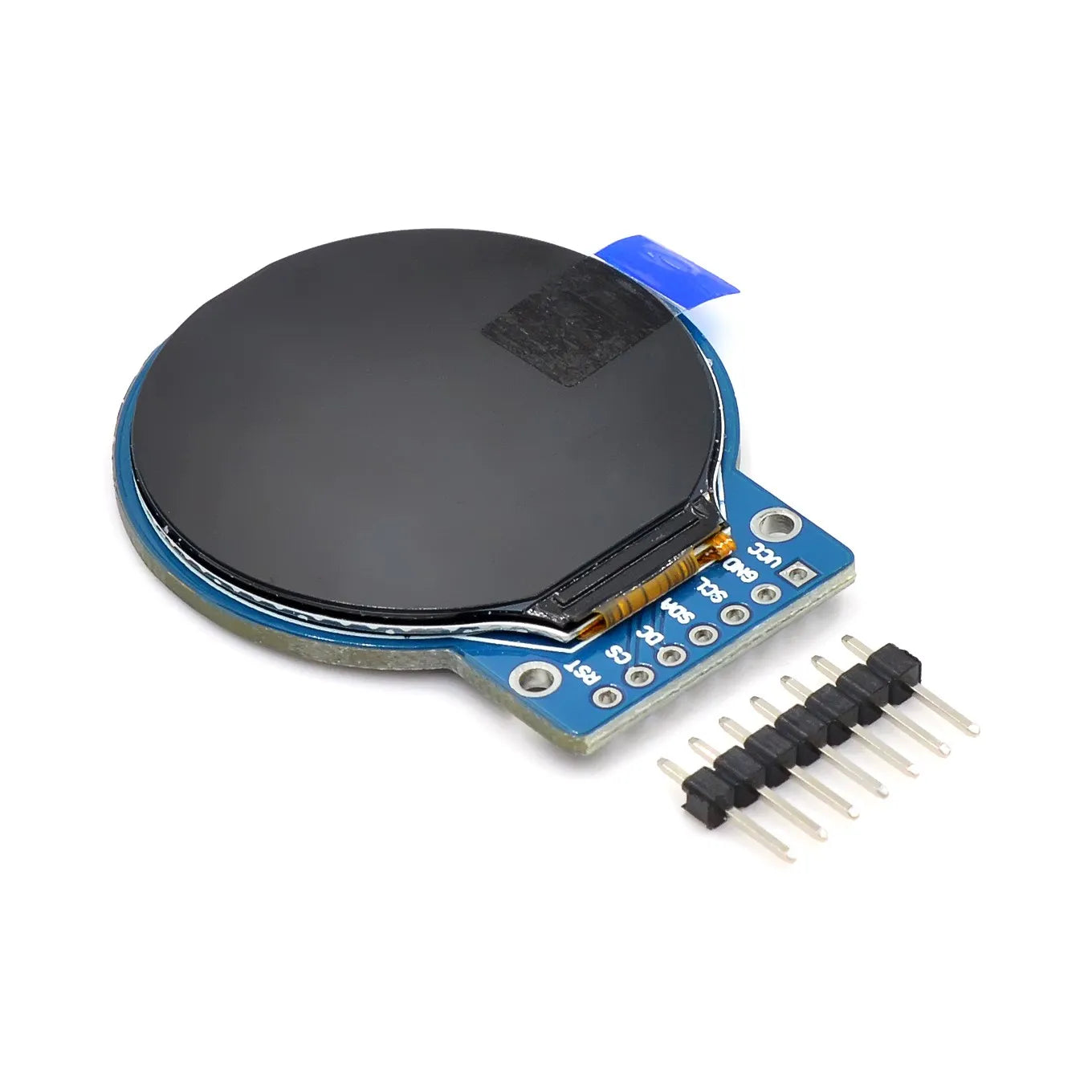 1.28-Inch Round RGB TFT LCD Display Module with GC9A01 Driver, 240x240 Resolution, 4-Wire SPI Interface for Arduino