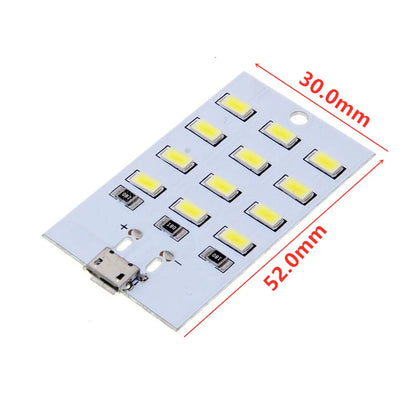 Premium 5730 SMD 5V LED Lighting Panel with Micro USB - Emergency Night Light and Mobile Illumination Solution