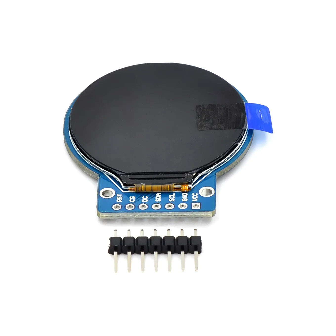 1.28-Inch Round RGB TFT LCD Display Module with GC9A01 Driver, 240x240 Resolution, 4-Wire SPI Interface for Arduino