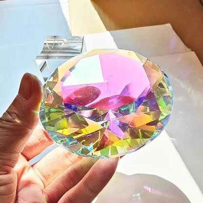 30-80mm Crystal Diamond Paperweight Decorative Rainbow Maker Prism