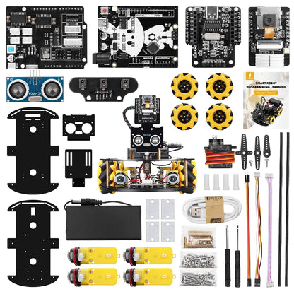 Arduino Programming Robotic Starter Kit with ESP32 Camera and Code: Comprehensive Smart Automation Learning and Development Kit