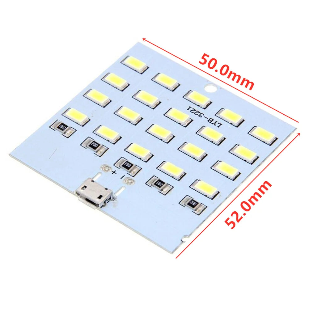 Premium 5730 SMD 5V LED Lighting Panel with Micro USB - Emergency Night Light and Mobile Illumination Solution