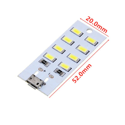 Premium 5730 SMD 5V LED Lighting Panel with Micro USB - Emergency Night Light and Mobile Illumination Solution