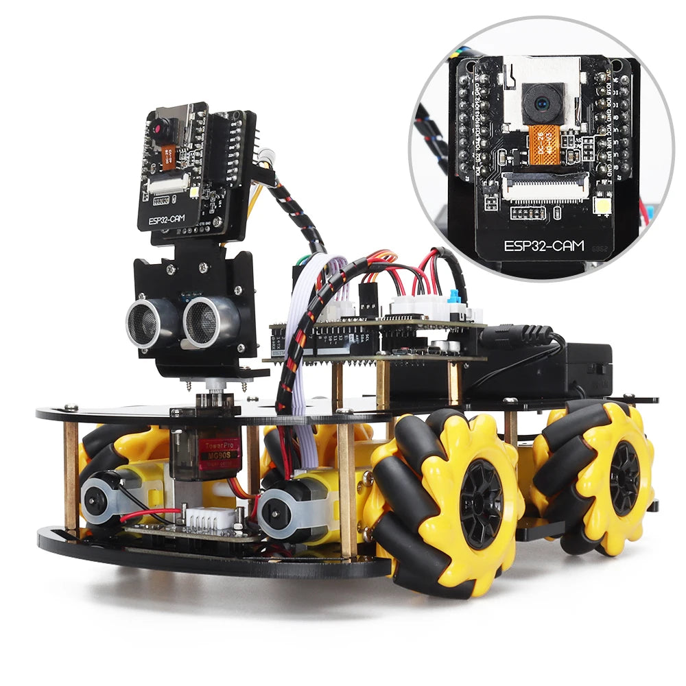 Arduino Programming Robotic Starter Kit with ESP32 Camera and Code: Comprehensive Smart Automation Learning and Development Kit