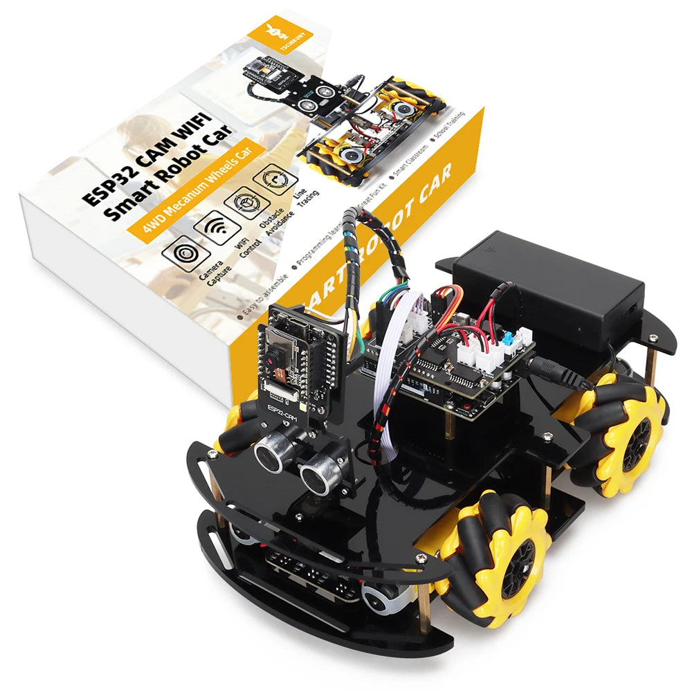 Arduino Programming Robotic Starter Kit with ESP32 Camera and Code: Comprehensive Smart Automation Learning and Development Kit