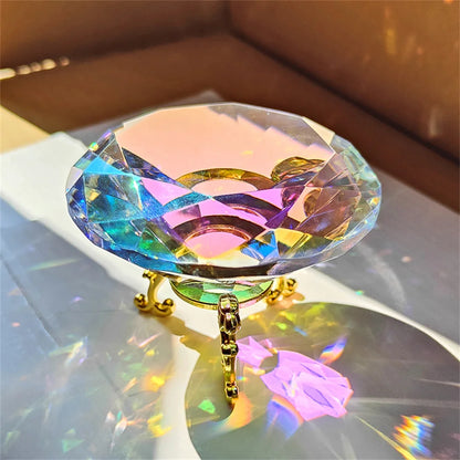 30-80mm Crystal Diamond Paperweight Decorative Rainbow Maker Prism