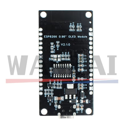 Nodemcu ESP8266 Development Board with 0.96-Inch OLED Display, CH340G ESP-12F WiFi Module, and Type-C USB for Arduino and MicroPython