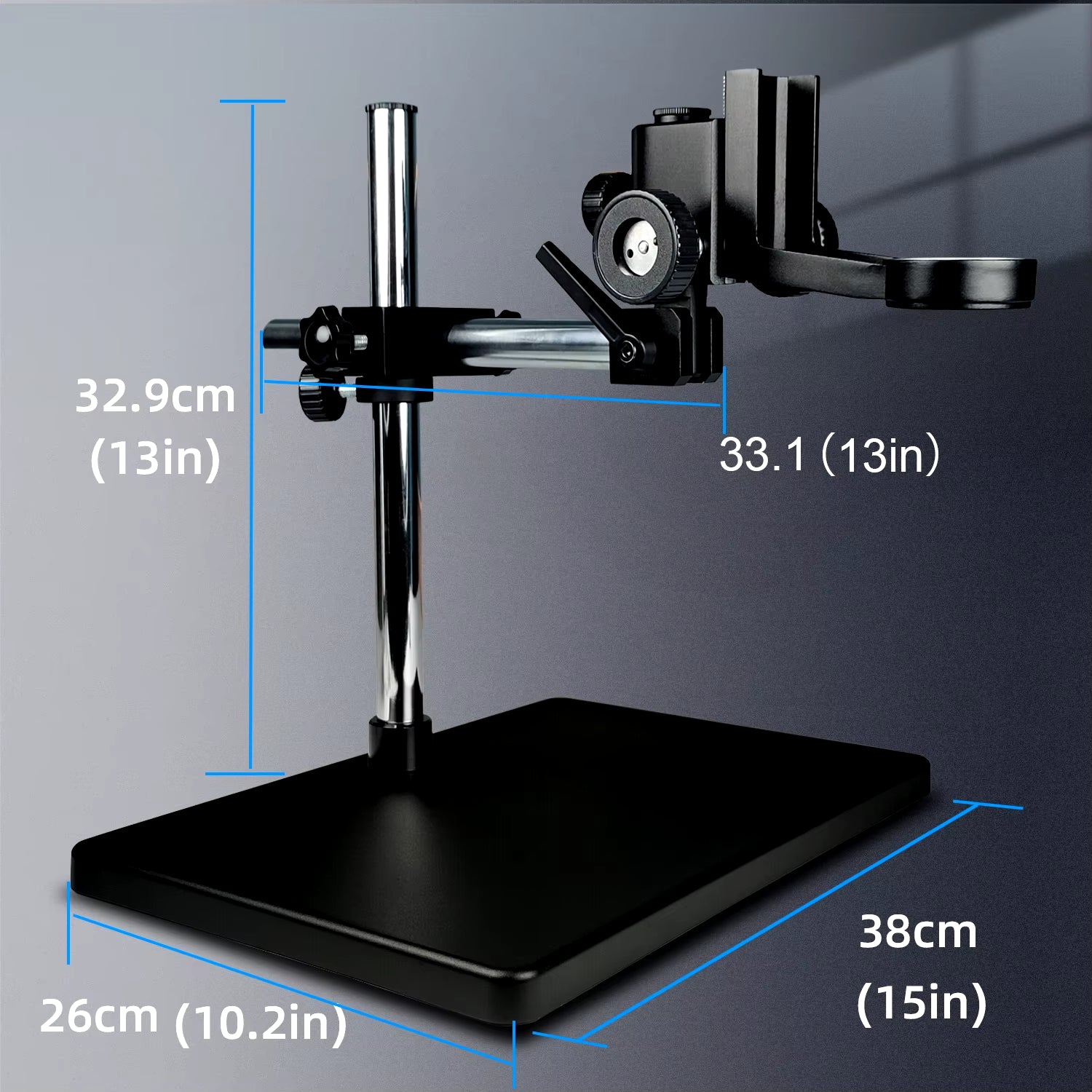 4K HD Video Microscope with 1-180X Continuous Zoom and C-Mount Parfocal Lens for Video Capture, Measurement, and Cellphone Repair